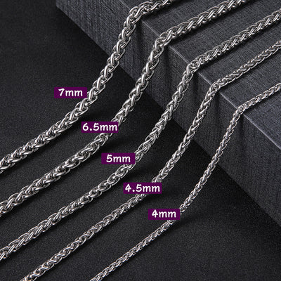New Titanium Steel Cuban Hip Hop Necklace for Men and Women