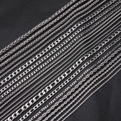 New Titanium Steel Cuban Hip Hop Necklace for Men and Women