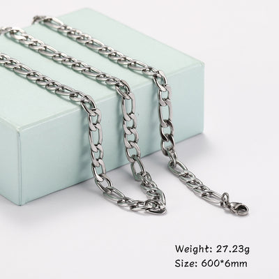 New Titanium Steel Cuban Hip Hop Necklace for Men and Women